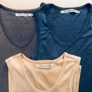 Michael Stars Shine tank tops (set of 3)